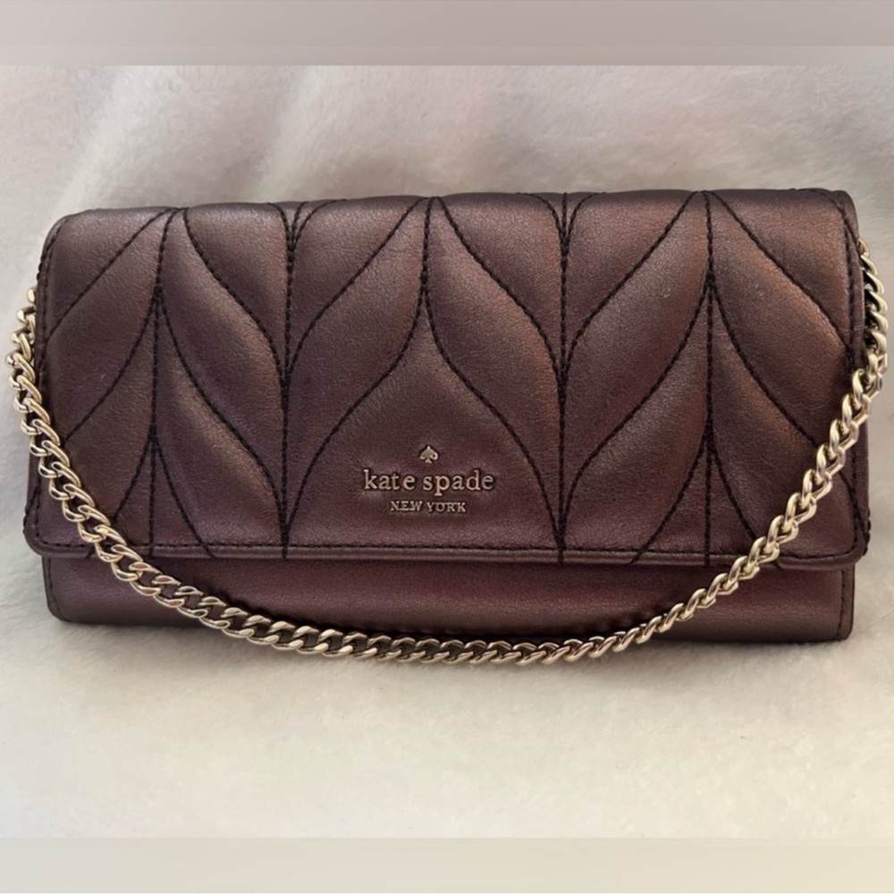 Kate Spade Briar Lane Quilted Wallet/Clutch with Mirror